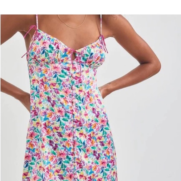 For Love and Lemons Watercolor Floral Dress - Picture 1 of 6